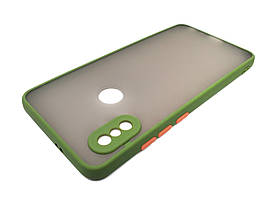 Матовий протиударний чохол для Xiaomi Redmi Note 5 хакі бампер-захист камери