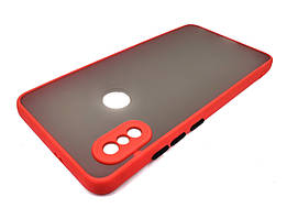 Матовий протиударний чохол для Xiaomi Redmi Note 5 червоний бампер