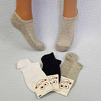 Шкарпетки сітка №9-10 "Melody" короткі, однотонні, 3 коль