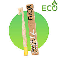 Детская бамбуковая зубная щетка BIOX | Бамбуковая гипоаллергенная зубная щетка (Биокс)
