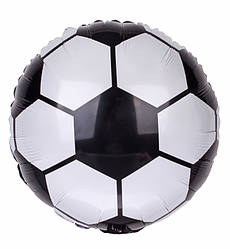 Фольговані кульки "Футбольний м'яч", Ø - 45 см