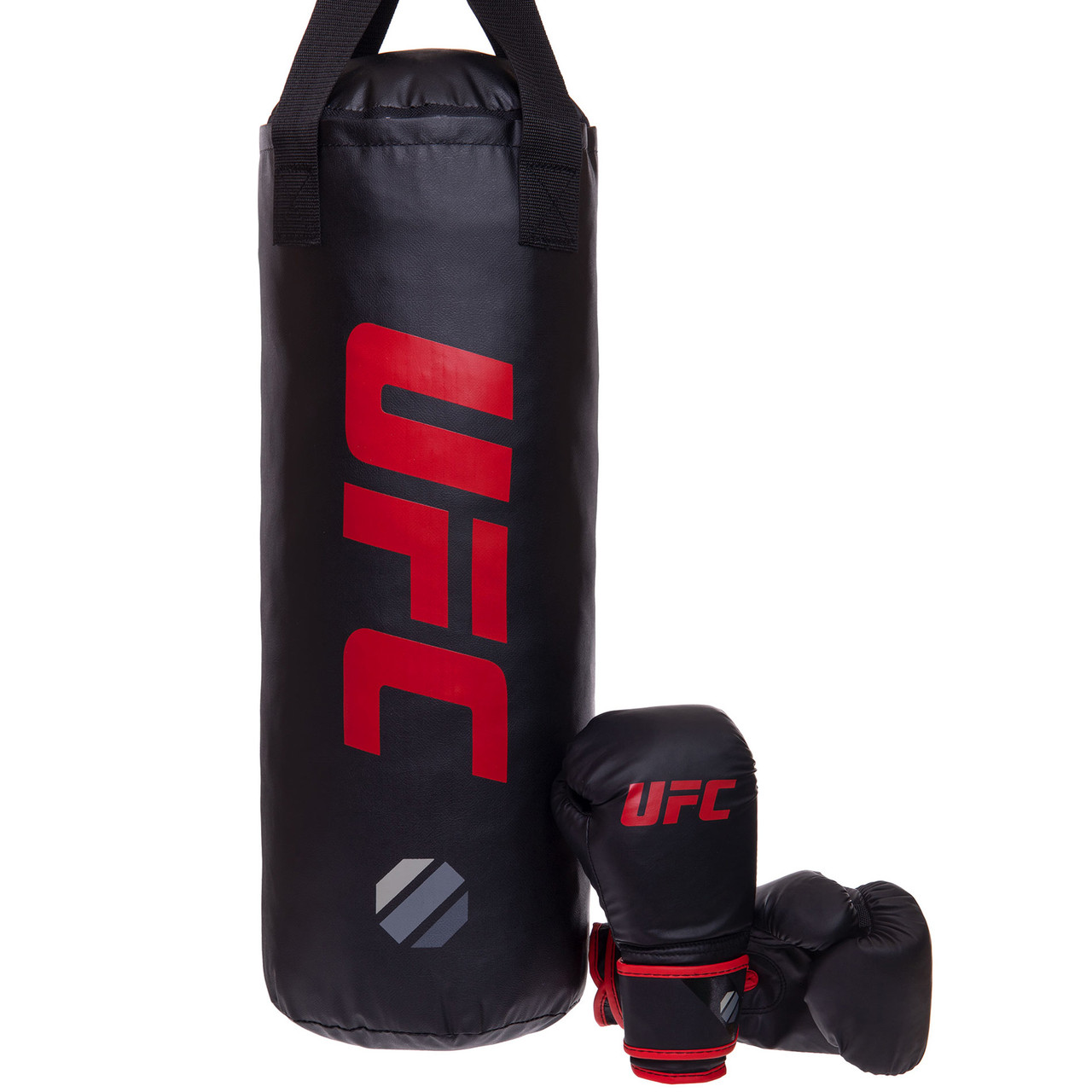 Набір боксерський дитячий UFC MMA груша 60х23 см, рукавички (UHY-75154)