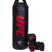 Набір боксерський дитячий UFC MMA груша 60х23 см, рукавички (UHY-75154)