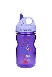Пляшка для води дитяча Nalgene Grip-n-Gulp Фіолетовий Hoot Art. 350 мл aiw Оригінал