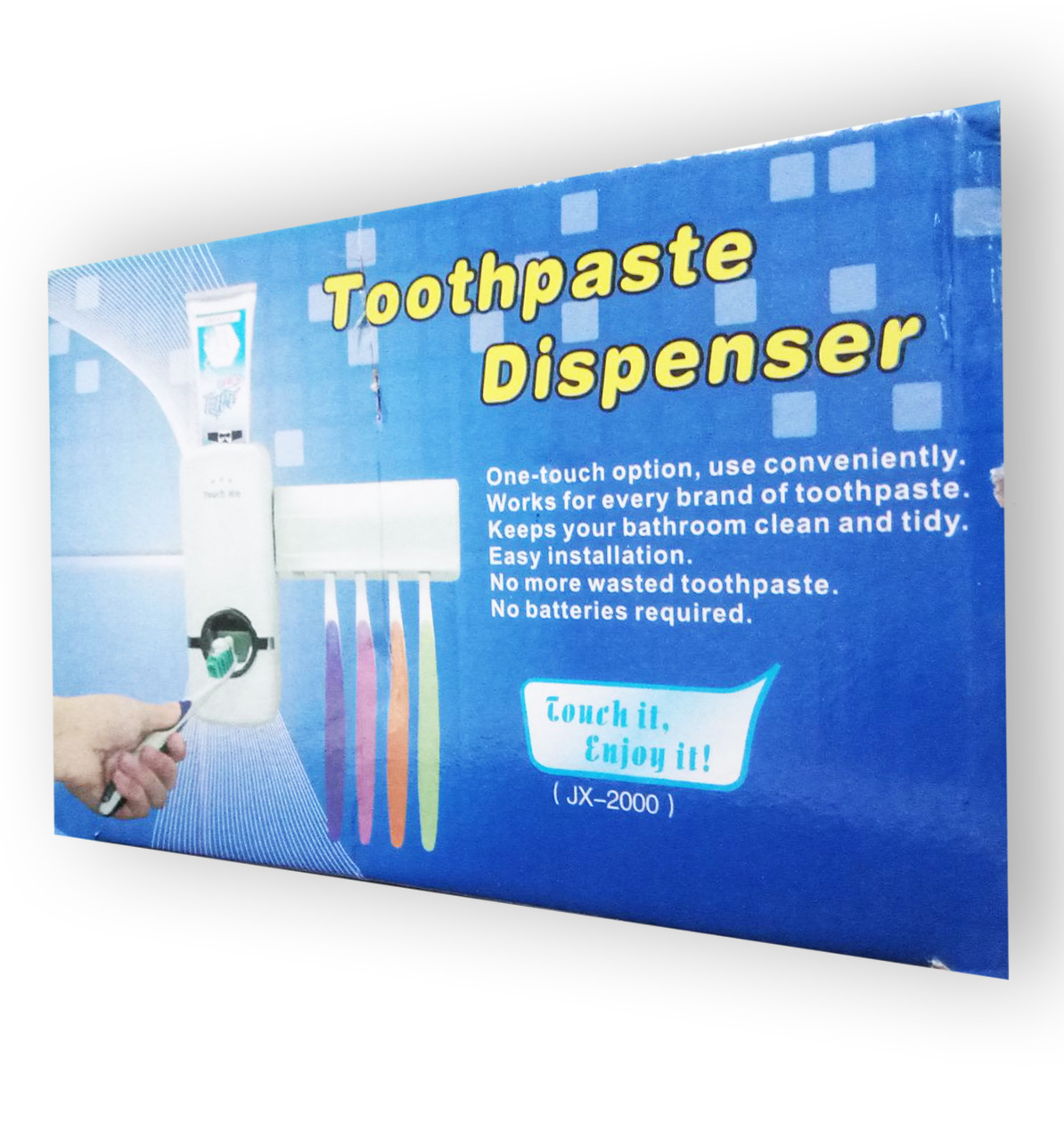 Дозатор для Зубної Пасти + Тримач Щітки Диспенсер, фото 1