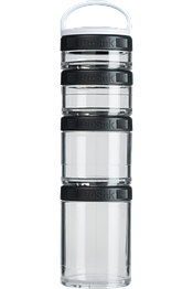 Контейнер спортивний BlenderBottle GoStak Starter 4 Pak Black (ORIGINAL)