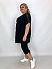 Річна жіноча туніка-сорочка в горошок з 52 по 66 розмір, фото 2