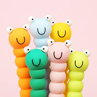 Набір ручок гелевих 0.5 мм BP5012 Caterpillar (6шт), фото 8