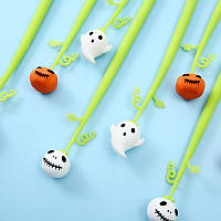 Набір ручок гелевих 0.5 мм BP5019 Halloween (3шт), фото 10