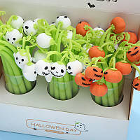 Набір ручок гелевих 0.5 мм BP5019 Halloween (3шт), фото 11