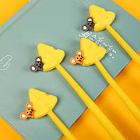 Набір ручок гелевих 0.5 мм BP5021 I love cheese (4шт), фото 5