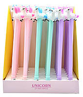 Набір ручок гелевих 0.5 мм BP5038 Unicorn (6шт), фото 10