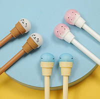 Набір ручок масляних 0.7 мм BP5011 Ice cream (6шт), фото 5