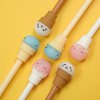 Набір ручок масляних 0.7 мм BP5011 Ice cream (6шт), фото 8