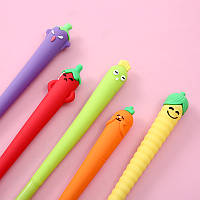 Набір ручок масляних 0.7 мм BP5020 Fresh vegetable (5шт), фото 7