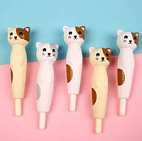 Набір ручок масляних 0.7 мм BP5024 Squishy Cat (3шт), фото 6