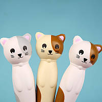 Набір ручок масляних 0.7 мм BP5024 Squishy Cat (3шт), фото 11