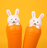 Набір ручок масляних 0.7 мм BP5027 Squishy Carrot (2шт), фото 3