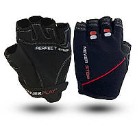 Рукавички для фітнесу PowerPlay 9076 Perfect Grip Чорні L СКИДКА