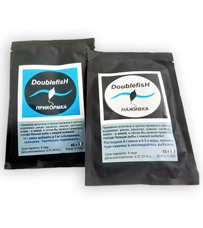 Double Fish для риби Приманка (15 г) + Прикорм (15 г) (Дабл Фіш), фото 1