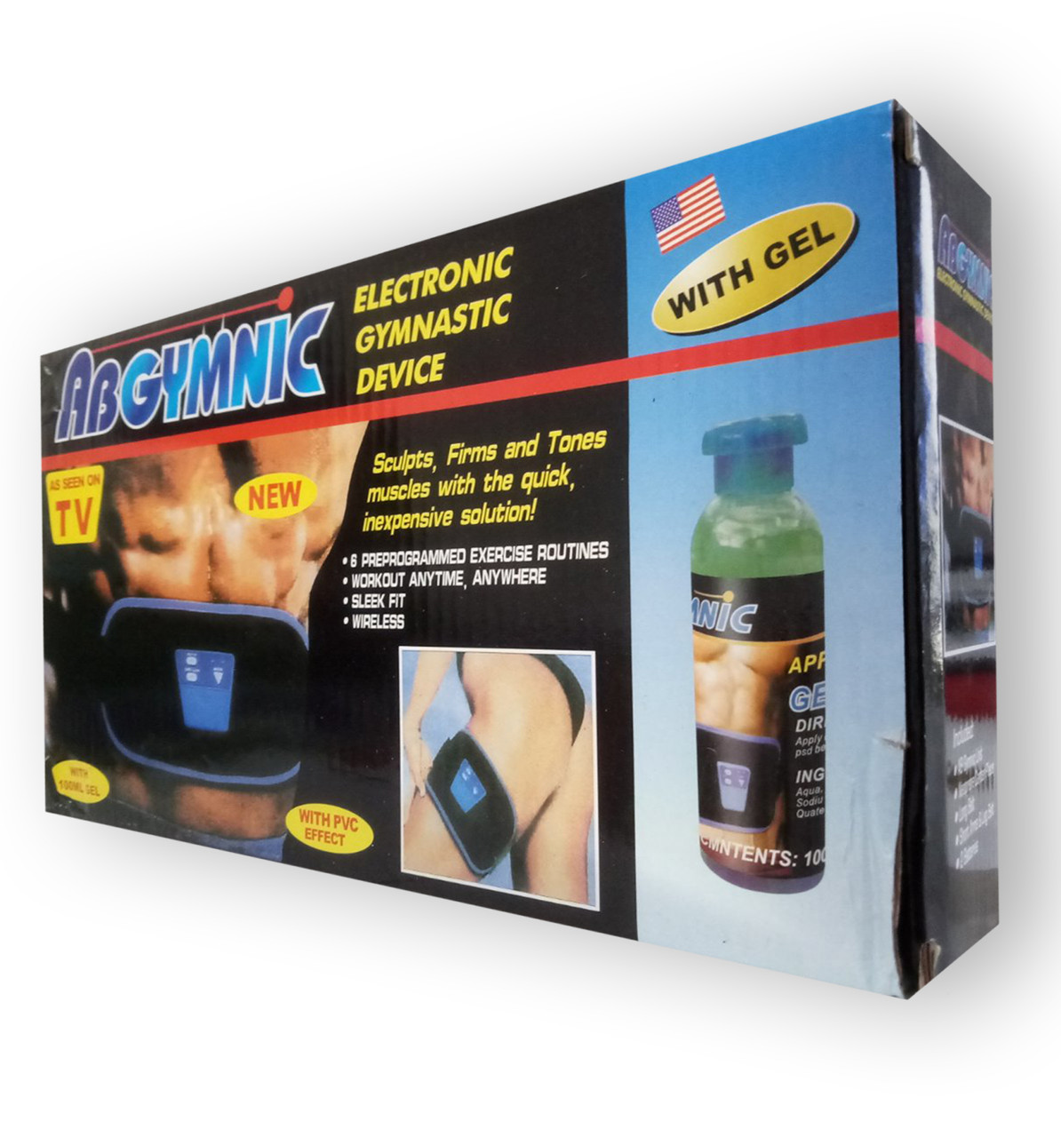 Ab Gymnic - Пояс для пресу та тонусу м'язів (Абжимник), фото 1