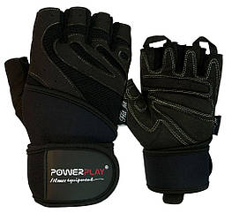 Рукавички для фітнесу PowerPlay 1063 E Чорні M