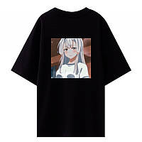 Аниме-футболка с принтом waifu 2д тян, можно сделать со своей картинкой