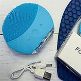 Масажер для глибокого очищення обличчя forever силіконова щітка що очищає від зморшок акумуляторна, фото 6