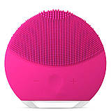 Масажер для глибокого очищення обличчя forever силіконова щітка що очищає від зморшок акумуляторна, фото 3