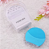 Масажер для глибокого очищення обличчя forever силіконова щітка що очищає від зморшок акумуляторна, фото 7