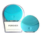 Масажер для глибокого очищення обличчя forever силіконова щітка що очищає від зморшок акумуляторна, фото 8
