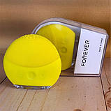 Масажер для глибокого очищення обличчя forever силіконова щітка що очищає від зморшок акумуляторна, фото 9