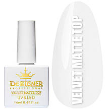 Топове вельвет-матове покриття Velvet Matte top 14 ml Дизайнер Професіонал