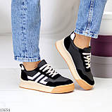 Черные миксовые повседневные женские кроссовки мультиколор весна 2022 (обувь женская), фото 9