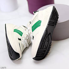 Белые миксовые молодежные женские кроссовки мультиколор на платформе (обувь женская)