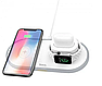 Бездротовий зарядний пристрій HOCO CW21 Wisdom 3в1, фото 4