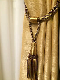 Пензлі для штор, колір бардовий бежевий Туреччина