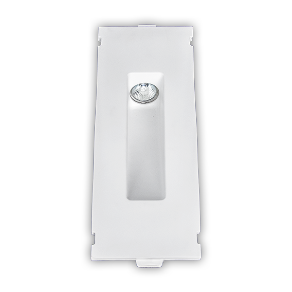 Світильник гіпсовий для підсвічування сходів, стін 409х160х100мм під лампу MR16, білий 0811-LG