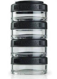 Контейнер спортивний BlenderBottle GoStak 4*40ml Black (ORIGINAL)