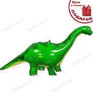 Воздушные шарики "Динозавр", длина - 86 см., цвет - зеленый
