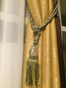 Пензлі для штор, склярус колір оливковий, бежевий Туреччина