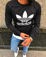 Чорний світшот  ⁇  кофта Adidas топ