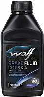 Тормозная жидкость Wolf BRAKE FLUID DOT 3&4 1Lx12