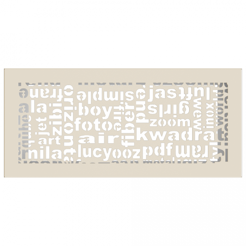 Решітка ABC кремова 17x37, фото 1
