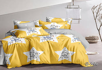 Двоспальна постільна білизна Тет-@-Тет В-996 бязь (економ, нестандартне)