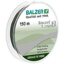 Шнур Balzer Iron Line 8x Green 150м 0.14м 10,7кг (темно-зелений)