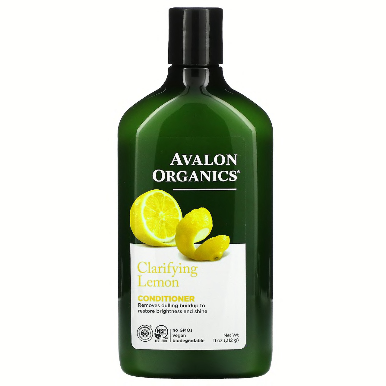 Кондиціонер для волосся, очищувальний лимон, Avalon Organics, 312 г