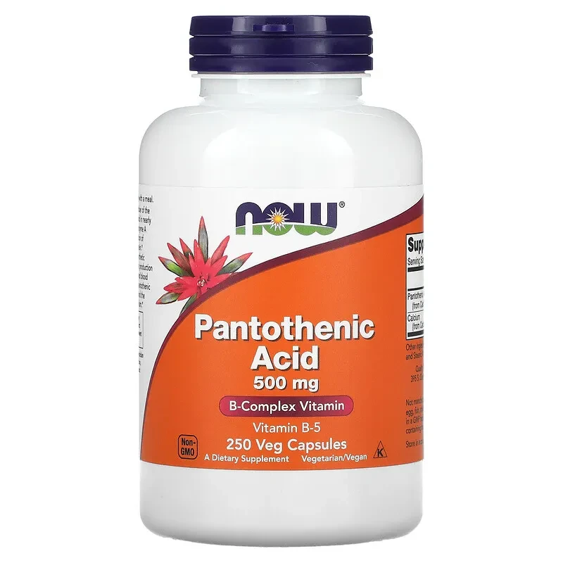 Pantothenic Acid 500 мг Now Foods 250 капсул