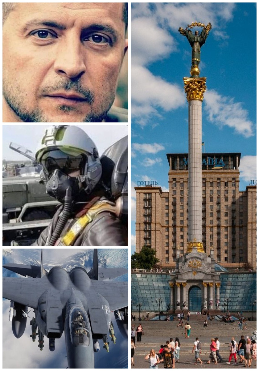 150 х 50 см Володимир Зеленський і Привид Києва Дакімакура Подушка зі знімною наволочкою, фото 1