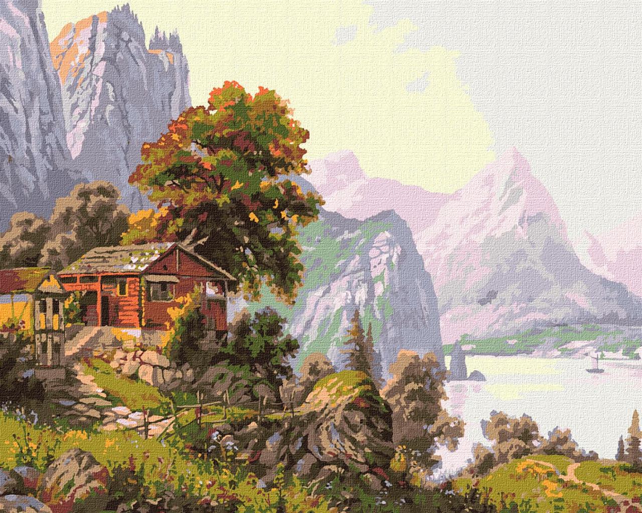 Картина за номерами 40х50 см Затишний куточок Ідейка. КНО2850